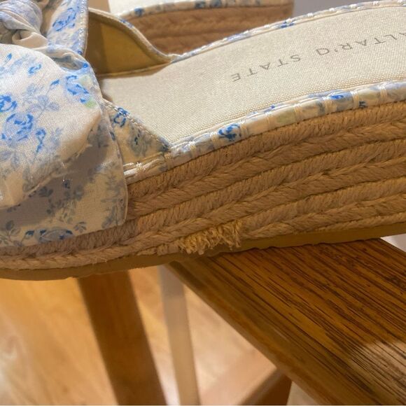 Altar'd State Light Blue Espadrille Slides - Picture 5 of 7